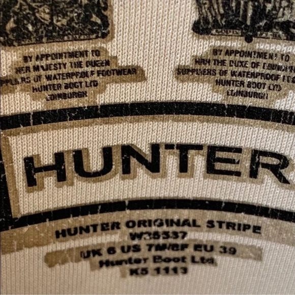 Hunter original stripe tall boots sz 8 - Picture 8 of 10